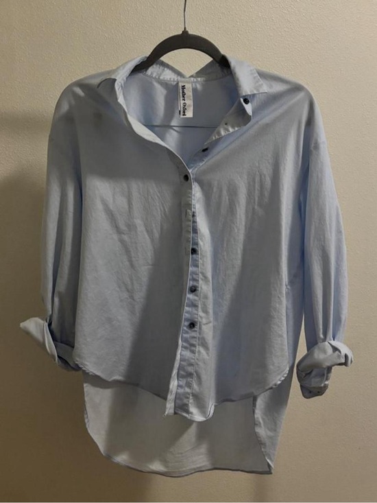 Madewell Tops - Madewell Light Blue Relaxed Button-Up Blouse
